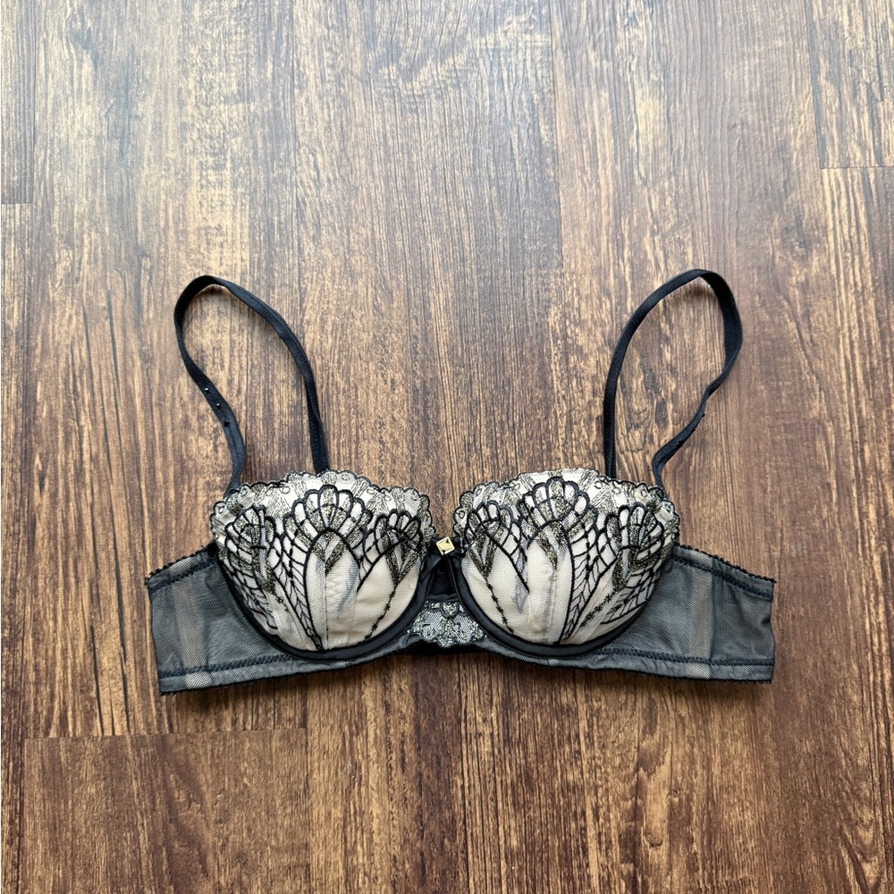 Women’s Micisty Extravagant Lace Embroidered Push Up Bra - Size A75